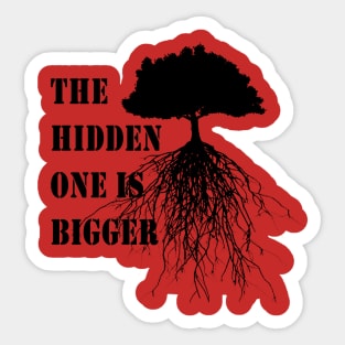 tree and phrase Sticker